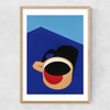 Cup of Coffee Narrow Oak Frame