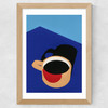 Cup of Coffee Wide Oak Frame