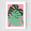 Monstera by Rosi Feist Medium White Frame