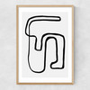 Wanderdraw II by Rafael Farias Narrow Oak Frame