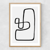 Wanderdraw III by Rafael Farias Narrow Oak Frame