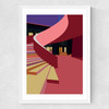 Tate Modern Stairs by Oshe POP! Medium White Frame