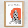 St Mary Axe Tomato Wide Oak Frame