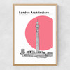 BT Tower Flamingo Narrow Oak Frame