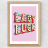 Lady Luck Wide Oak Frame