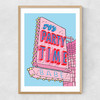 It's Party Time, Babe Narrow Oak Frame