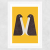 Penguin by In House Wide White Frame