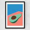 Avocado On The Table Medium Black Frame