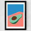 Avocado On The Table Wide Black Frame