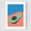 Avocado On The Table Medium White Frame