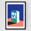 Milk Medium Black Frame