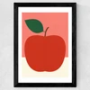 Red Apple II Wide Black Frame