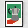 Espresso Italiano Medium Black Frame