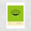 Green Diamond Chair Unframed Print
