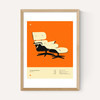 Orange Lounge Chair