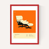Orange Lounge Chair