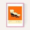 Orange Lounge Chair