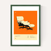 Orange Lounge Chair
