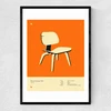 Orange Plywood Lounge Chair