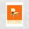 Orange Plywood Lounge Chair