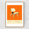 Orange Plywood Lounge Chair