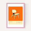 Orange Plywood Lounge Chair
