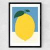 Yellow Lemon Medium Black Frame