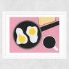 Mr D'z Breakfast Wide White Frame