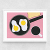 Mr D'z Breakfast Medium White Frame