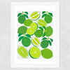 Lime Harvest Wide White Frame