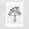 Potted Roses Unframed Print