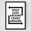 What Goes Around Comes Around Medium Black Frame