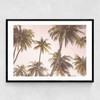 Palm Trees Narrow Black Frame