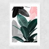 Leaf Play Narrow White Frame