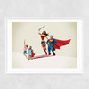 Little League Narrow White Frame