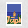 A Quick Dip Unframed Print