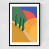 Tuscan Hills Narrow Black Frame