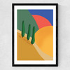 Tuscan Hills Medium Black Frame