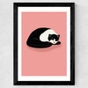 Cat Nap Wide Black Frame