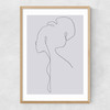 Female Narrow Oak Frame