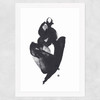 Sitting Woman III Wide White Frame