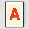 Neon Red A Narrow Black Frame