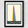 London by Rosi Feist Wide Black Frame