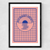 NYC Sunset Society Blue Medium Black Frame