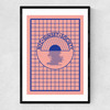 NYC Sunset Society Blue Narrow Black Frame