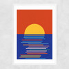 Sunset Narrow White Frame