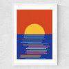 Sunset Medium White Frame