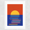 Sunset Wide White Frame