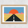 Road to Sun Wide Oak Frame