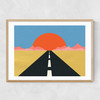 Road to Sun Narrow Oak Frame